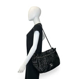 CHANEL: Quilted Vinyl Graphic Edge Accordion Flap Bag