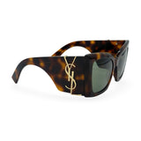 SAINT LAURENT: Tortoiseshell Blaze Sunglasses