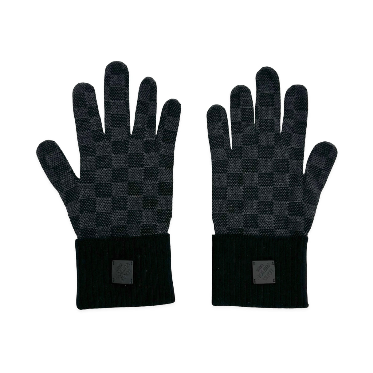 Wool Neo Petit Damier Gloves