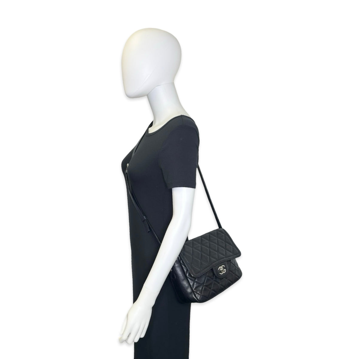 Chanel Quilted Lambskin Messenger Flap Bag