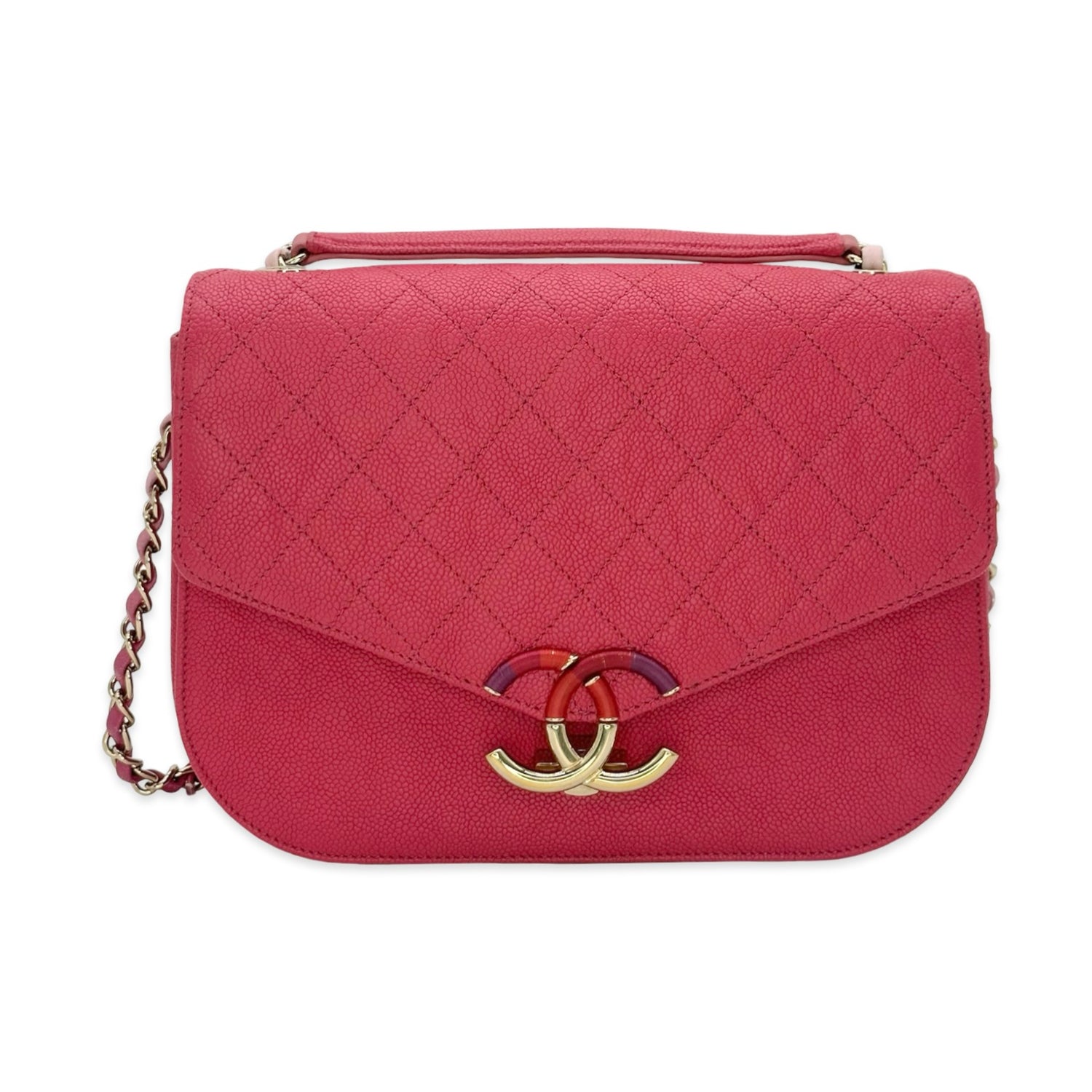Chanel Quilted Calfskin Cuba Flap Bag