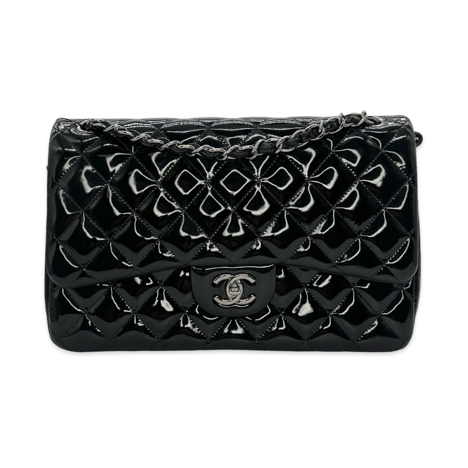 Chanel Patent Jumbo Classic Double Flap