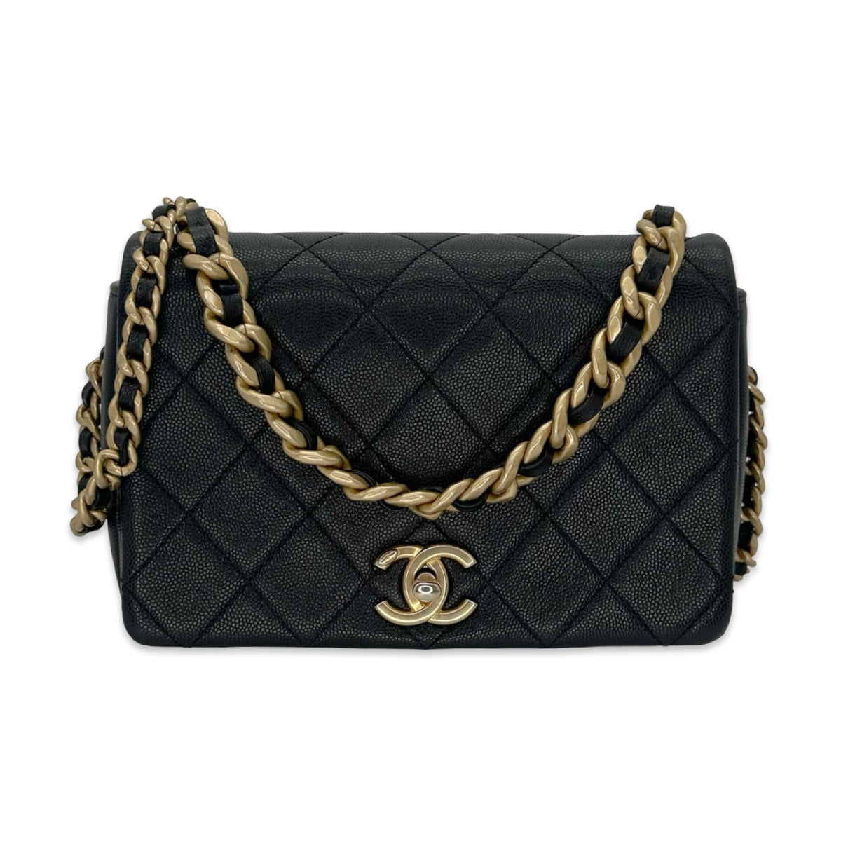 Chanel Caviar Small Chain Handle