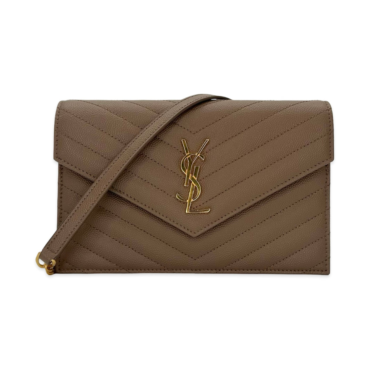 Saint Laurent Cassandre Envelope Chain Wallet