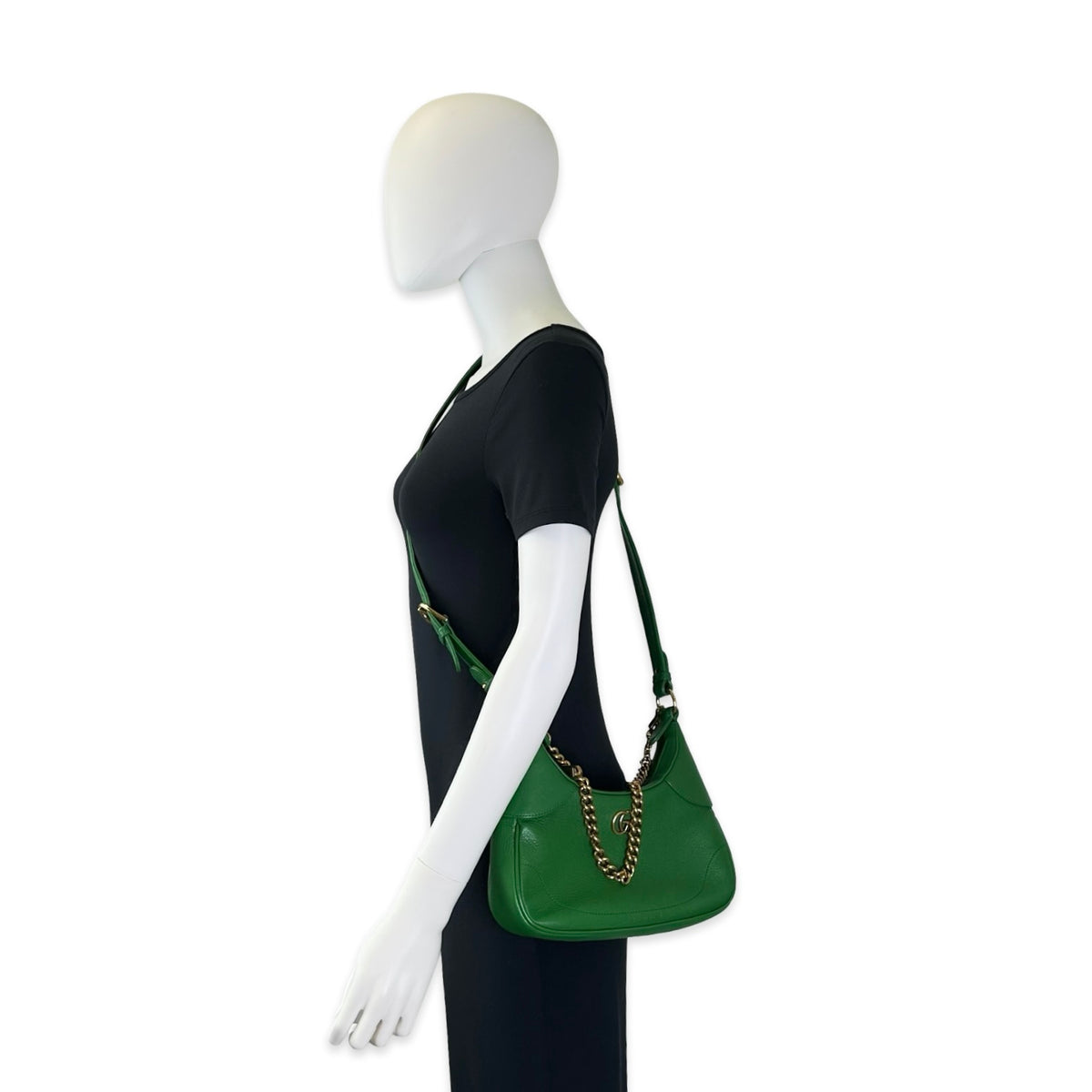 Gucci Calfskin Aphrodite Shoulder Bag