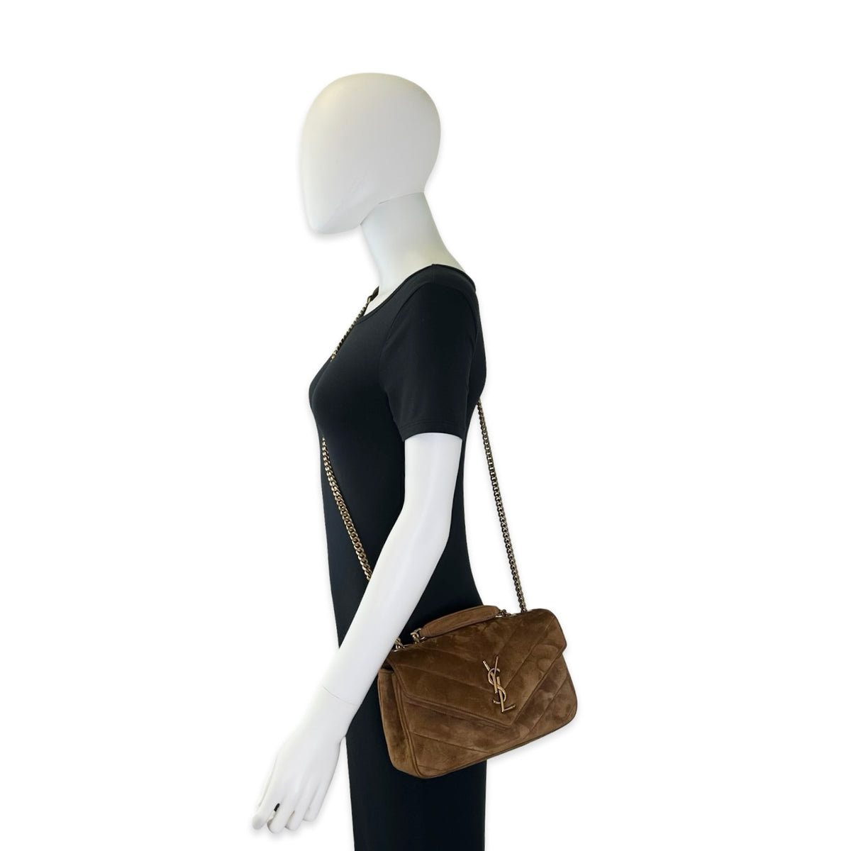 Saint Laurent Quilted Suede Small LouLou