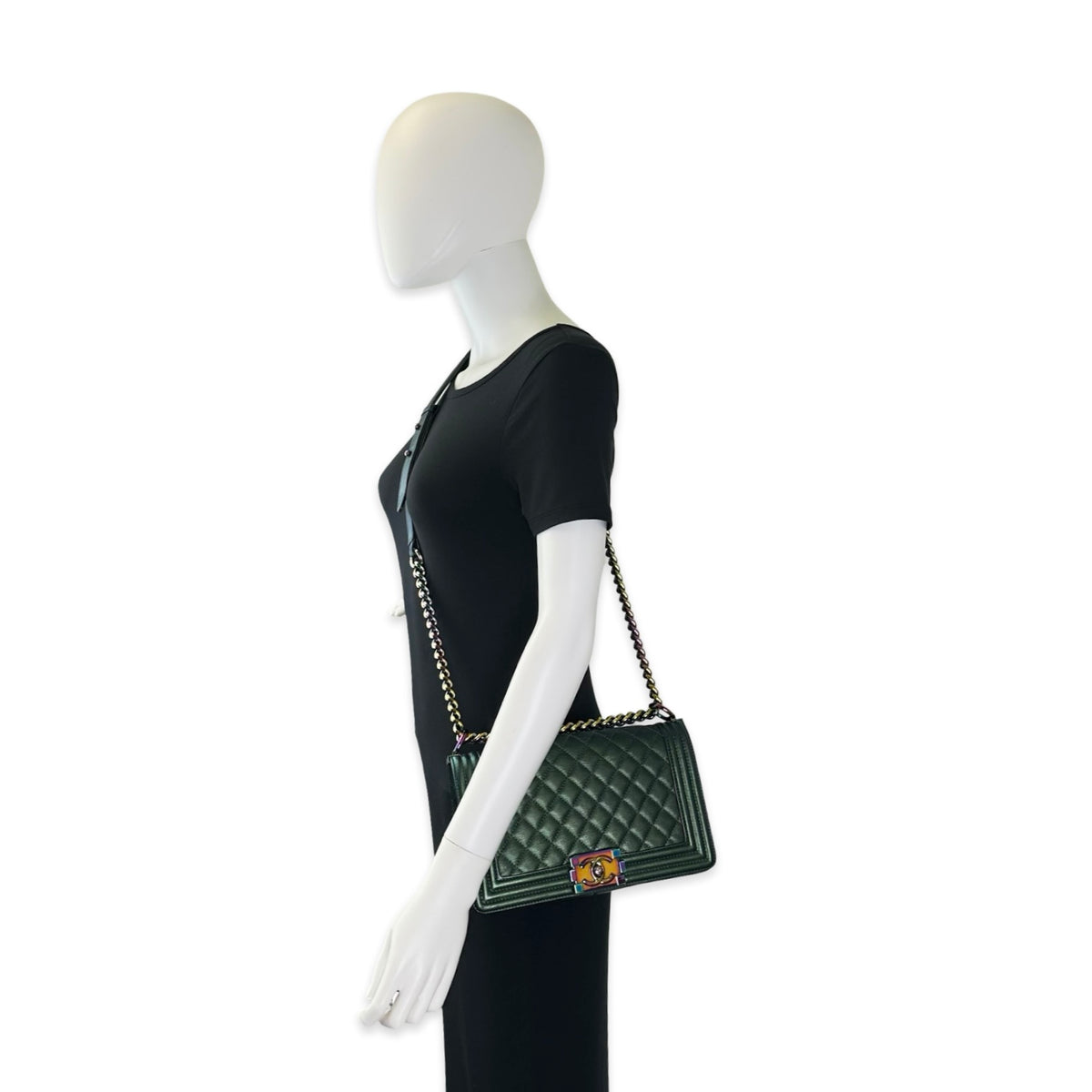 Chanel Quilted Old Medium Boy Bag
