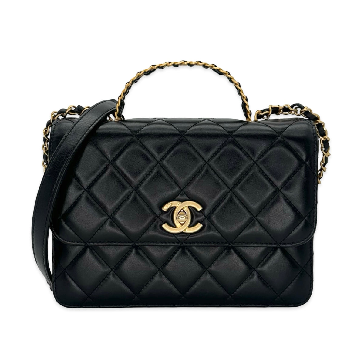 Chanel Logo Top Handle