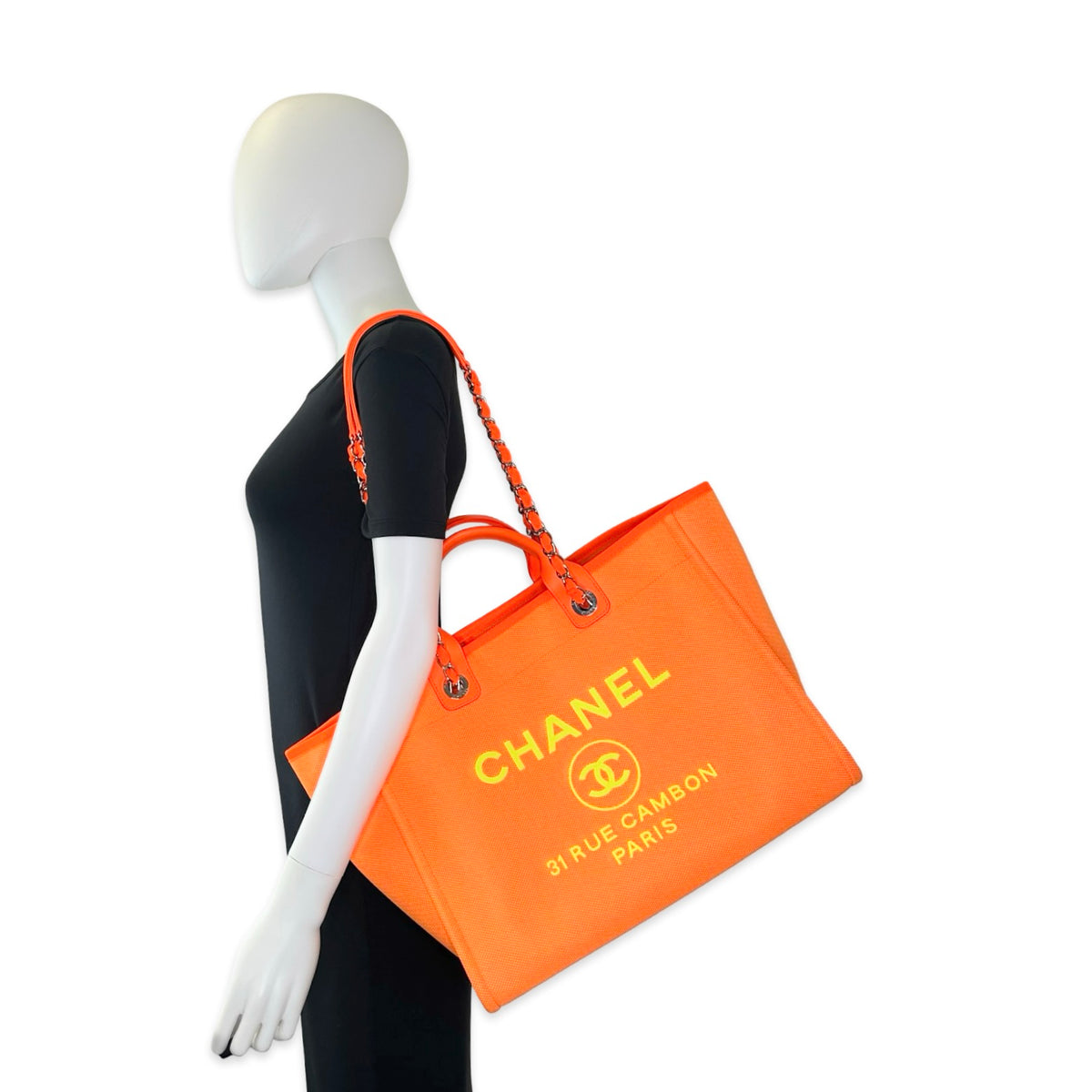 Chanel Tweed Small Deauville Tote