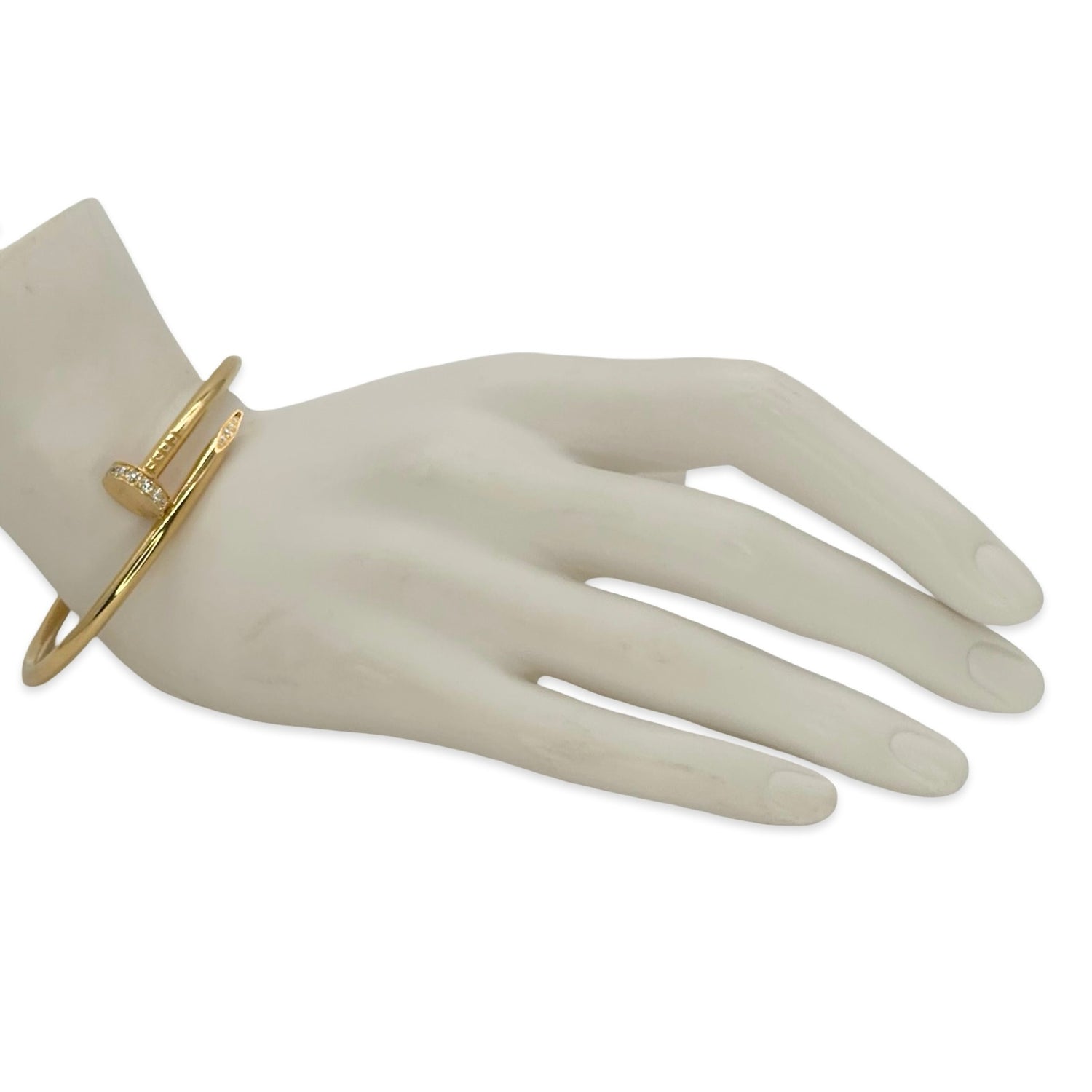 Cartier Gold and Diamond Classic Model Juste Un Clou Bracelet