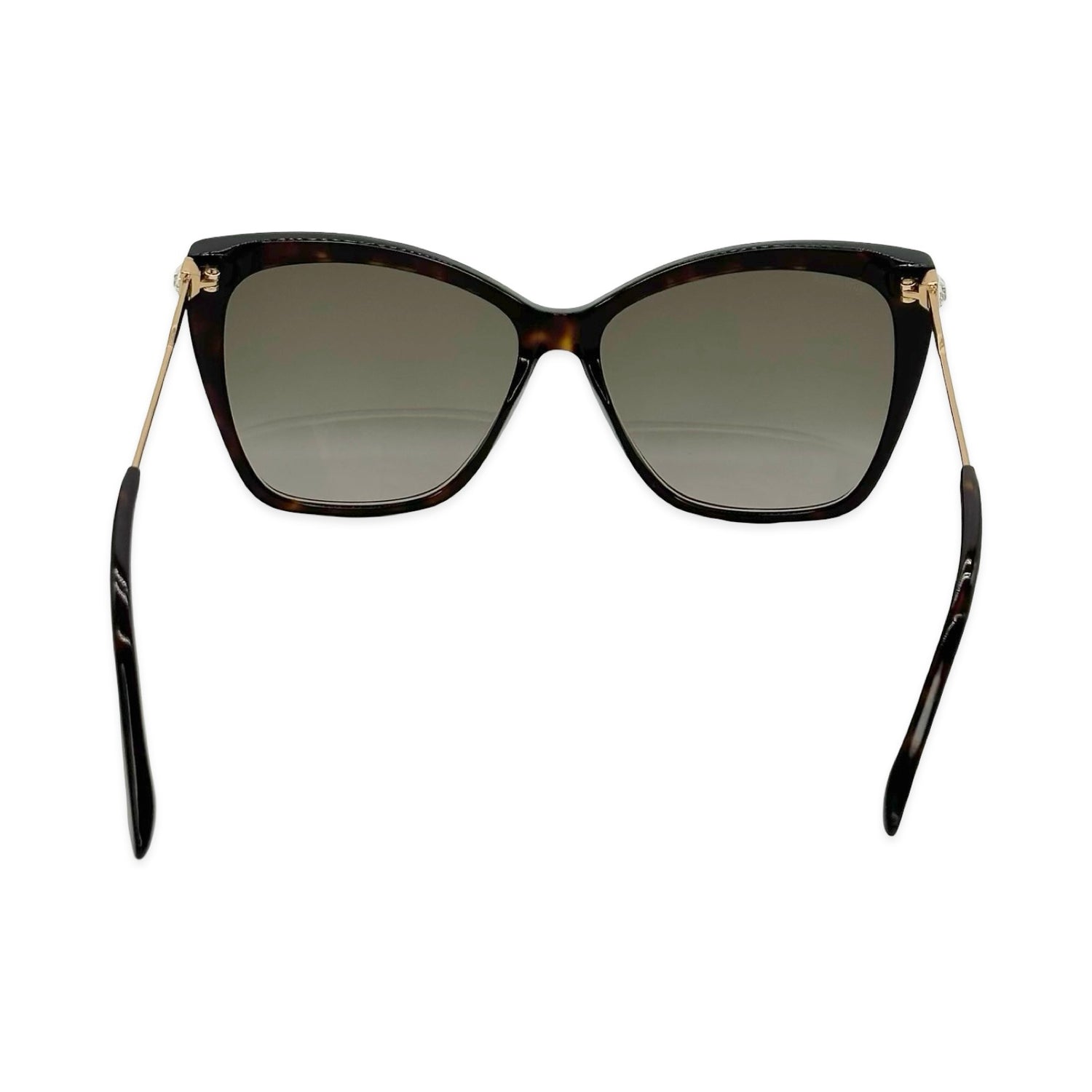 Jimmy Choo Oversized Square Tortoiseshell Sunglasses