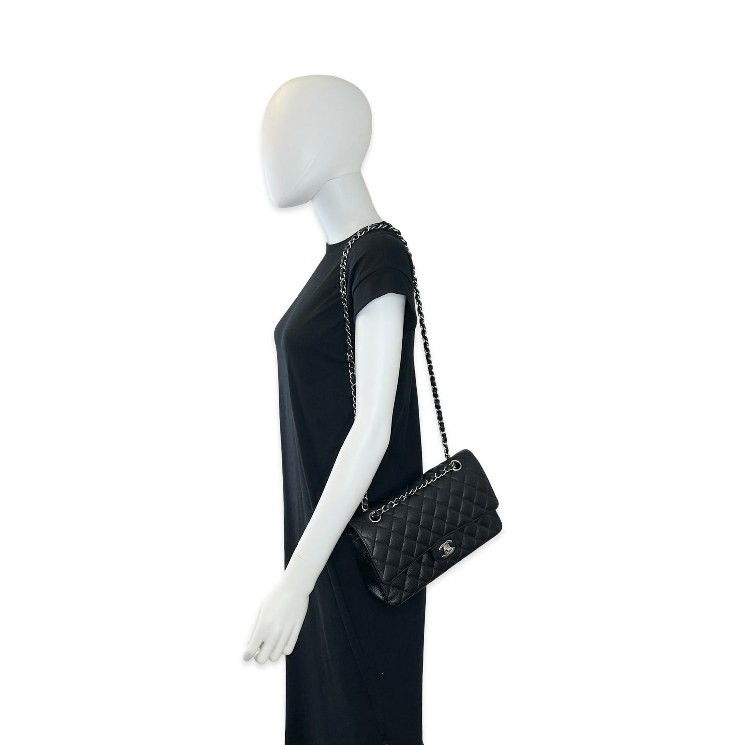 Chanel Quilted Caviar Medium Classic Double Flap