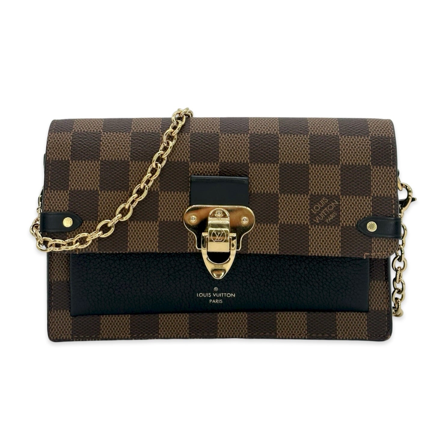 Louis Vuitton Damier Ebene Vavin Chain Wallet