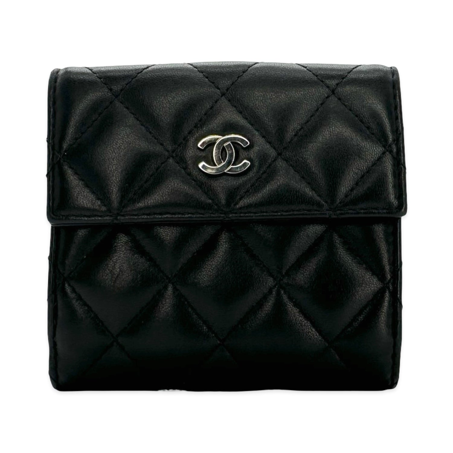 Chanel Quilted Lambskin Classic Compact Wallet