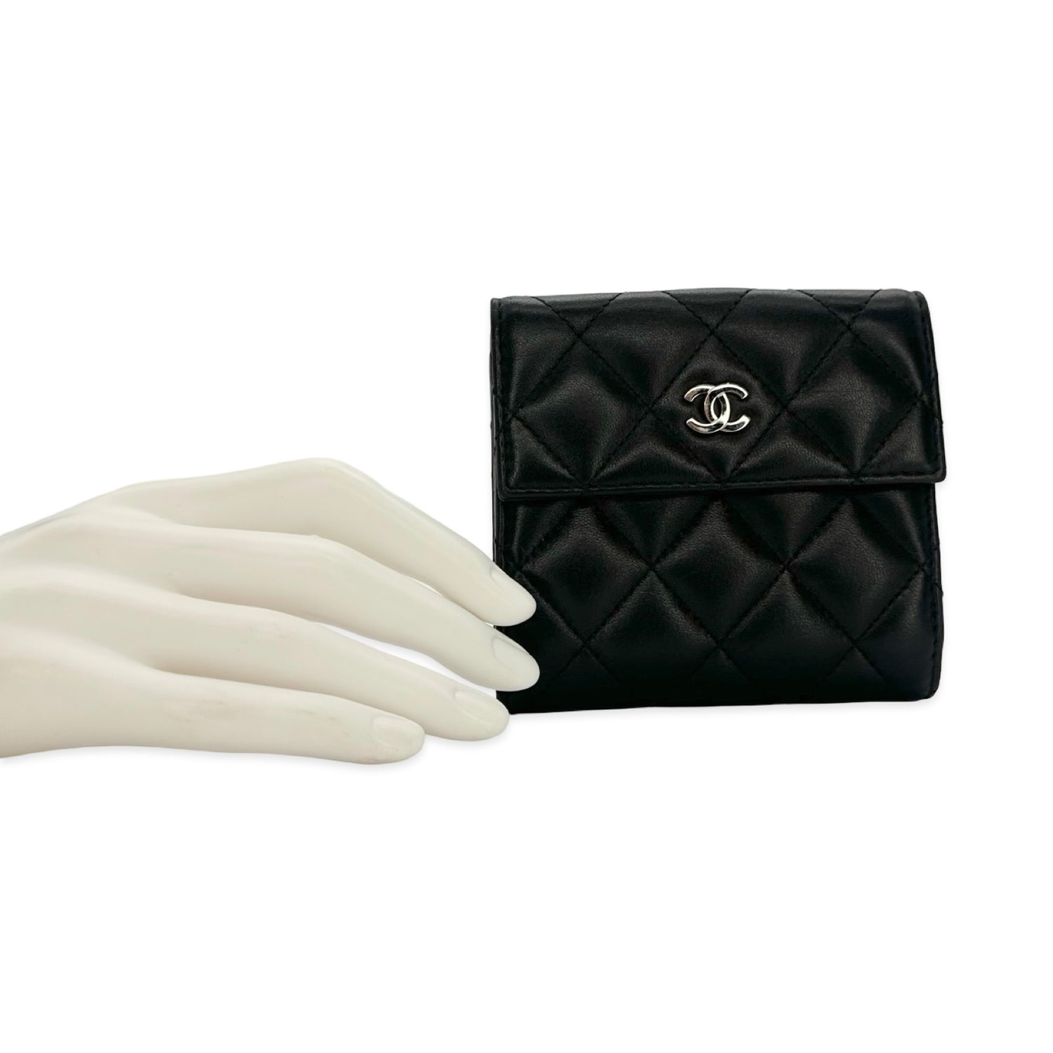 Chanel Quilted Lambskin Classic Compact Wallet