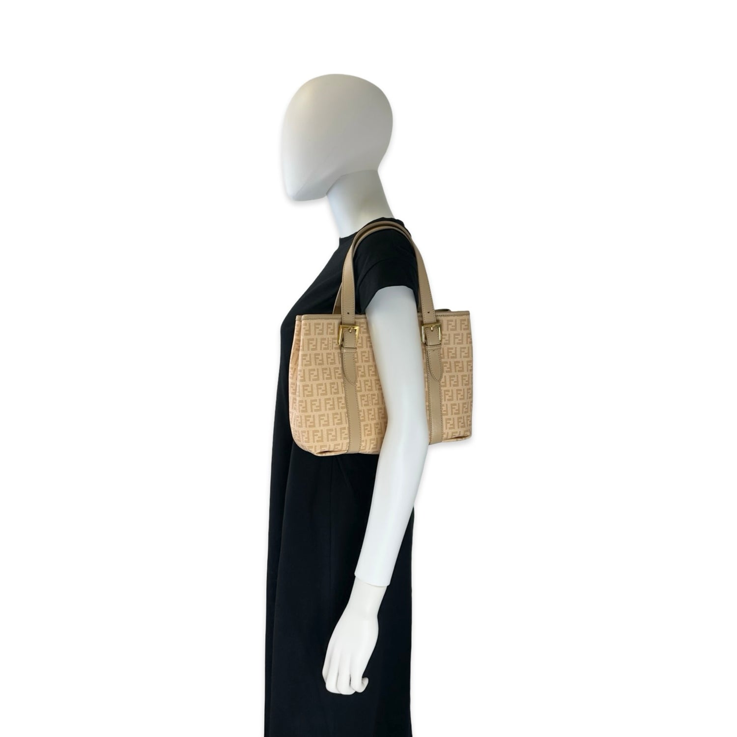 Fendi FF Coated Zucchino Canvas Tote