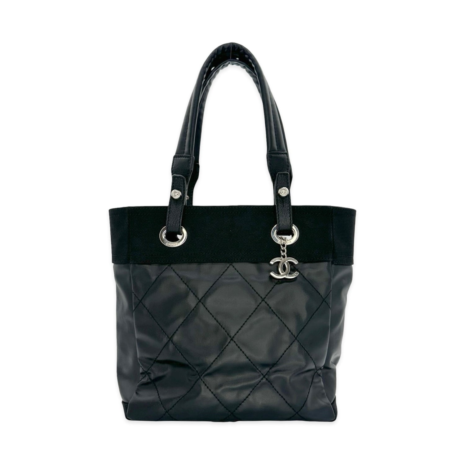 Chanel Coated Canvas Paris-Biarritz Small Tote