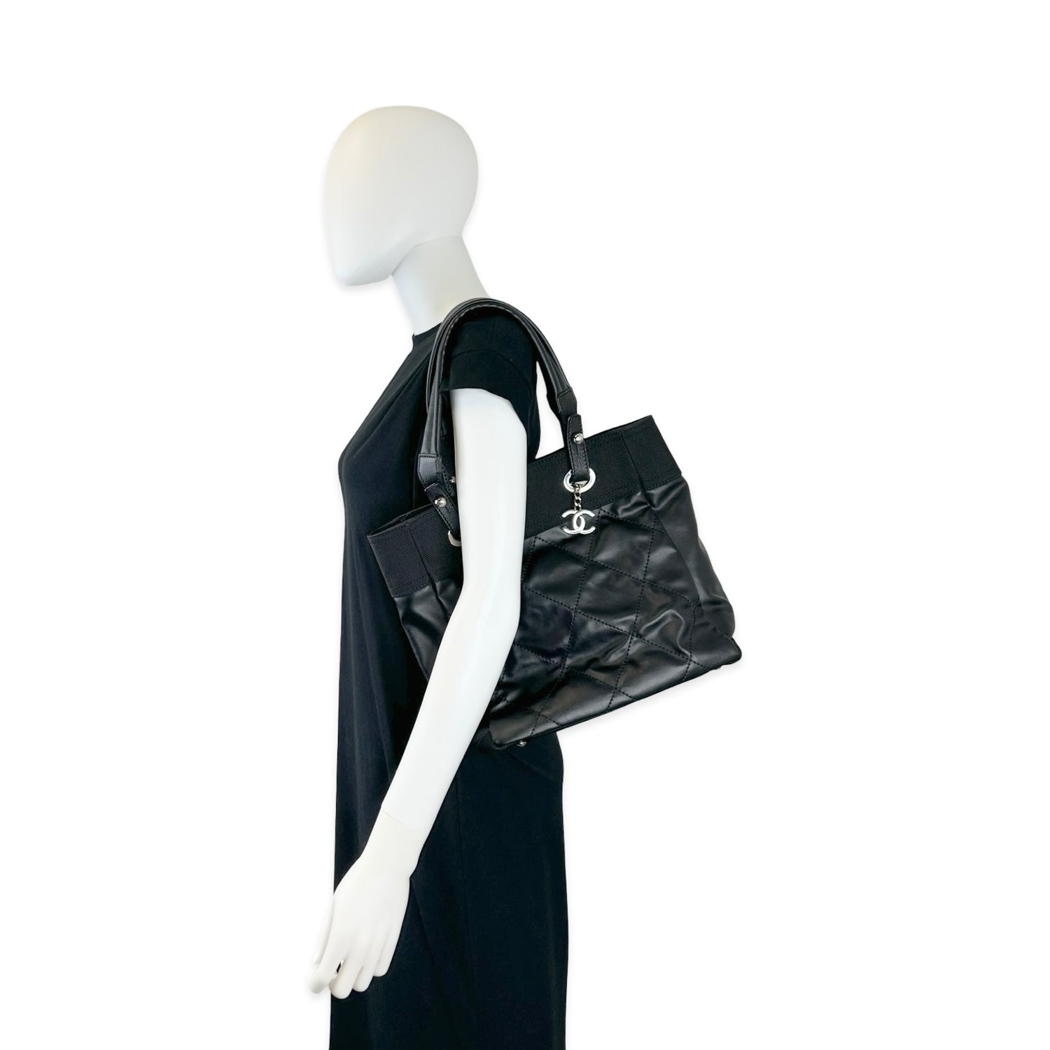 Chanel Coated Canvas Paris-Biarritz Small Tote