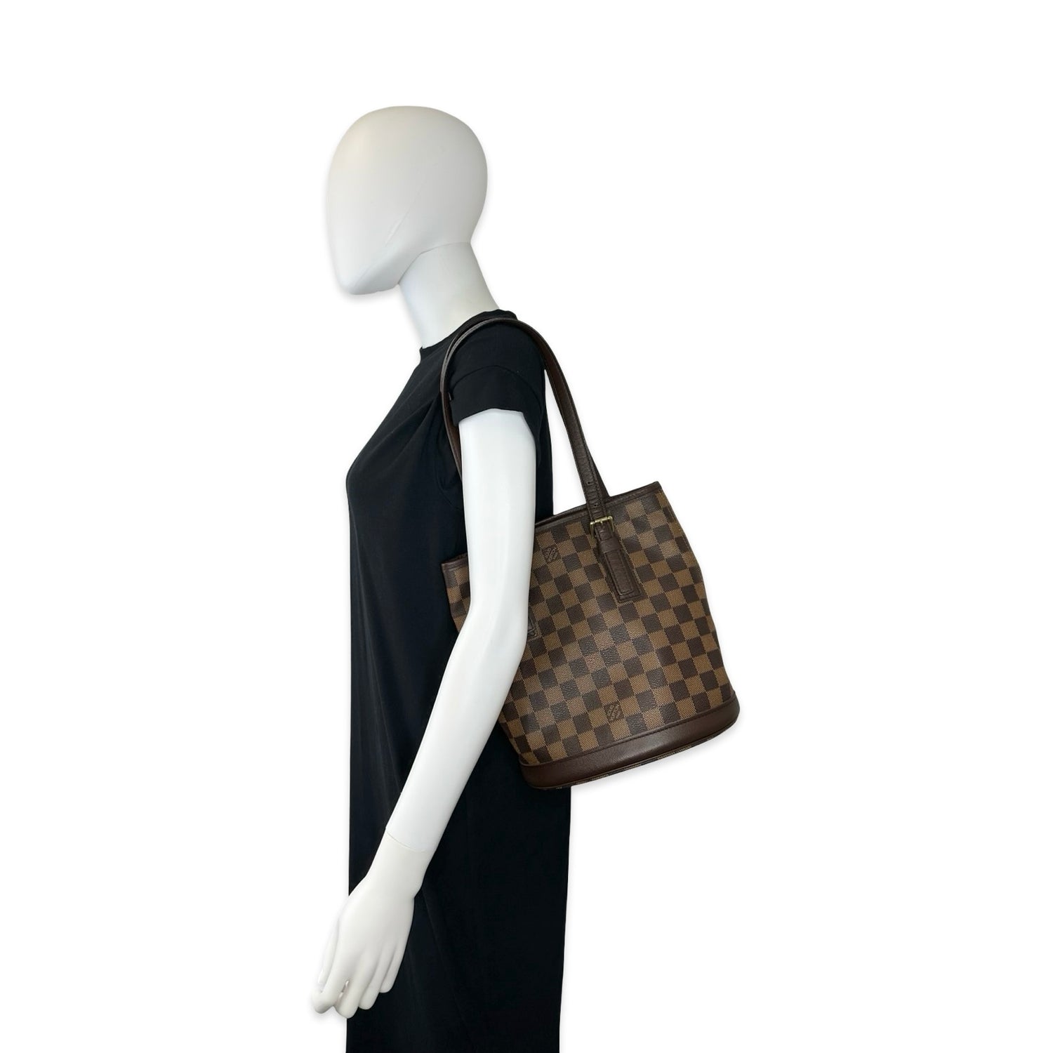 Louis Vuitton Damier Ebene Marais Bucket Bag