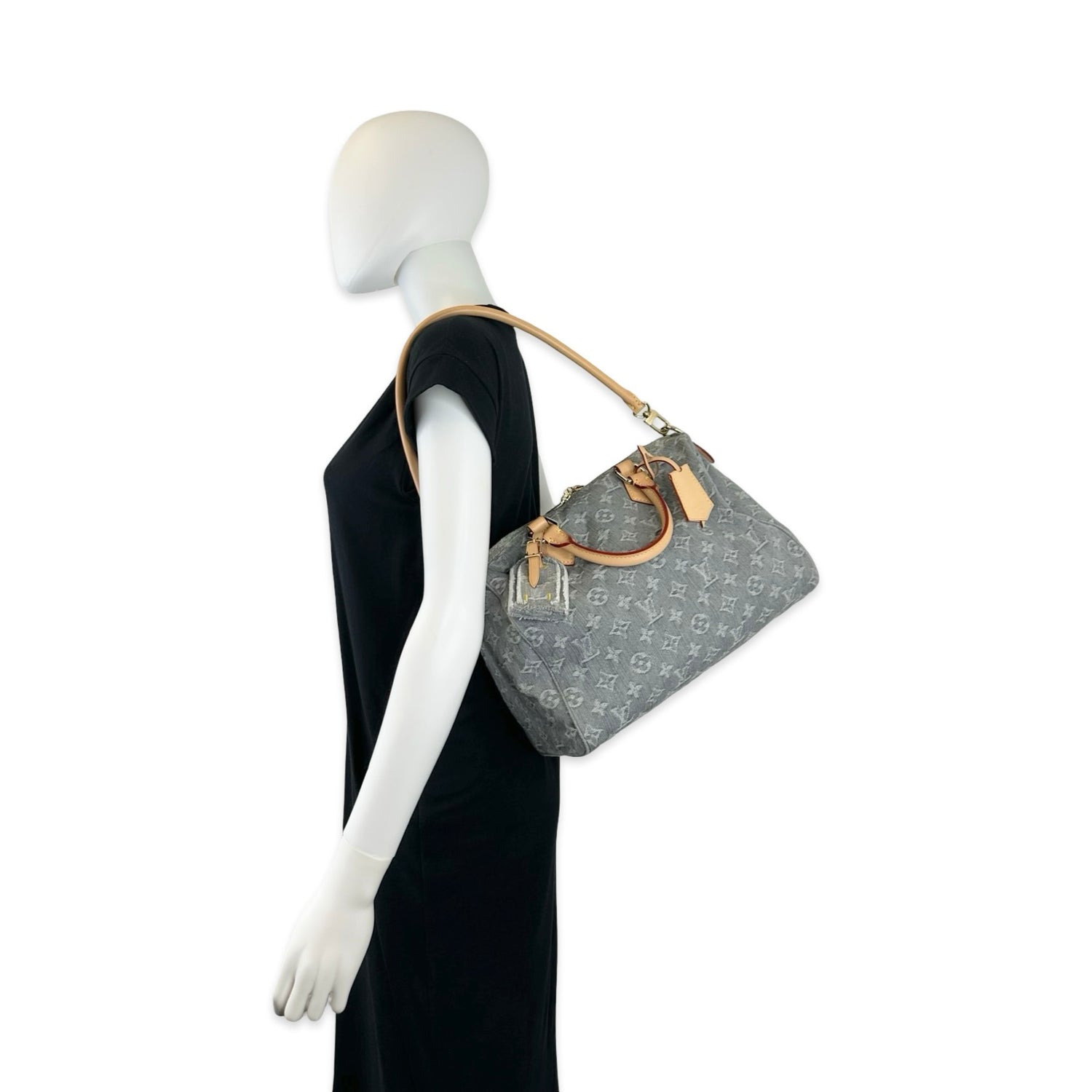 Louis Vuitton Monogram Denim Soft Speedy Bandouliere 30