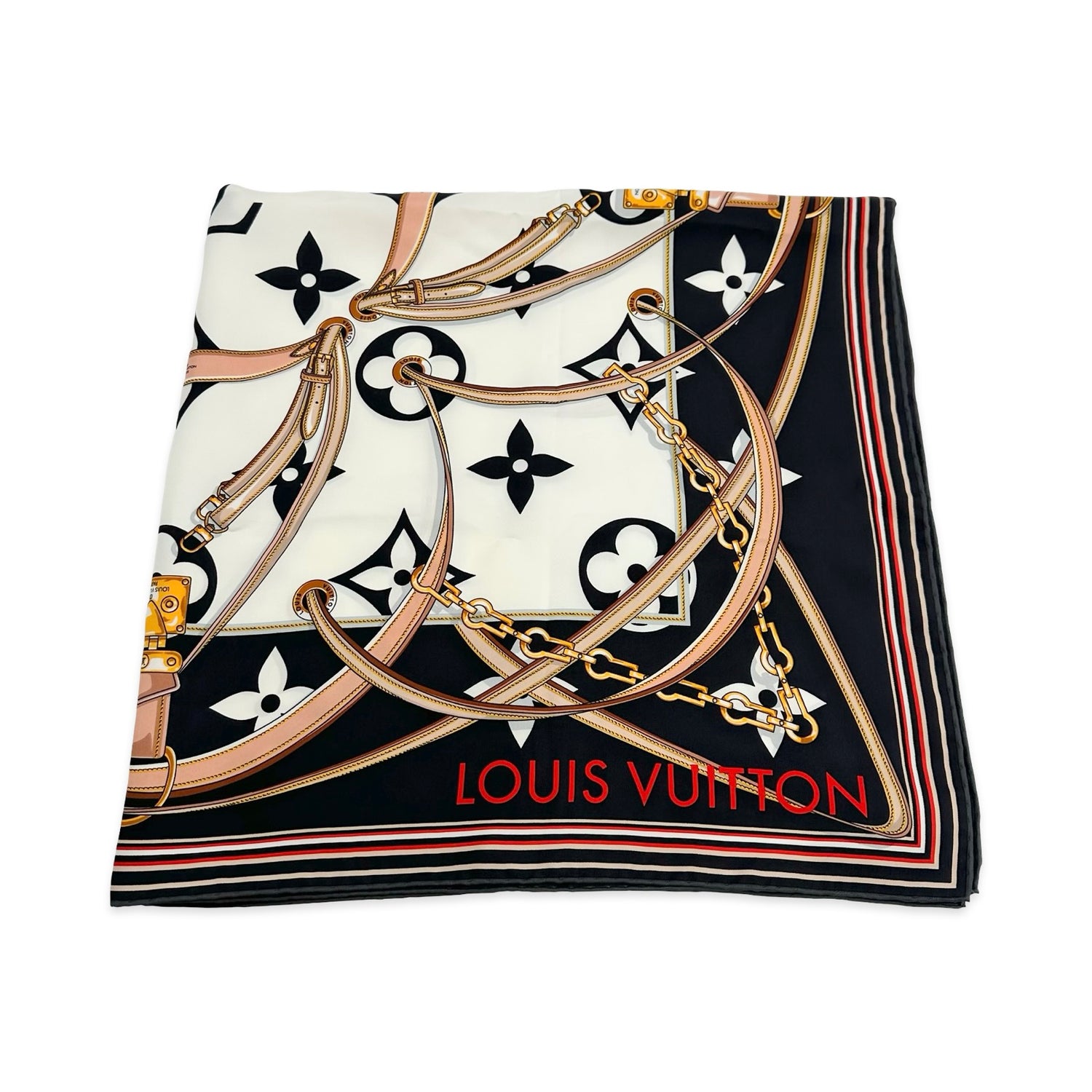 Silk Ultimate Monogram Square 90 Scarf