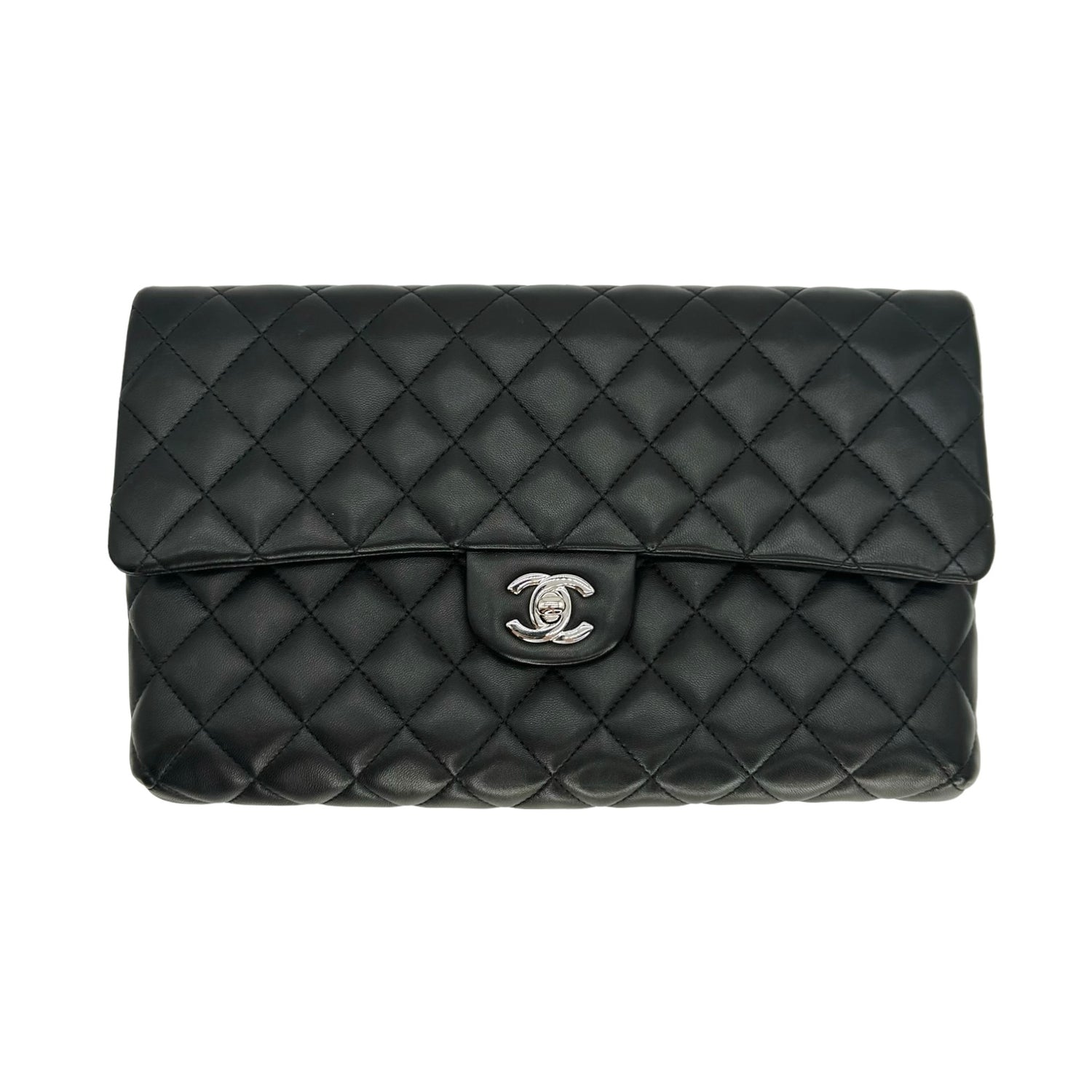 Chanel Quilted Lambskin Classic Flap Clutch
