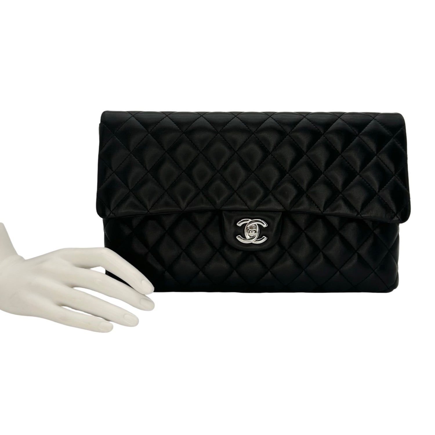 Chanel Quilted Lambskin Classic Flap Clutch