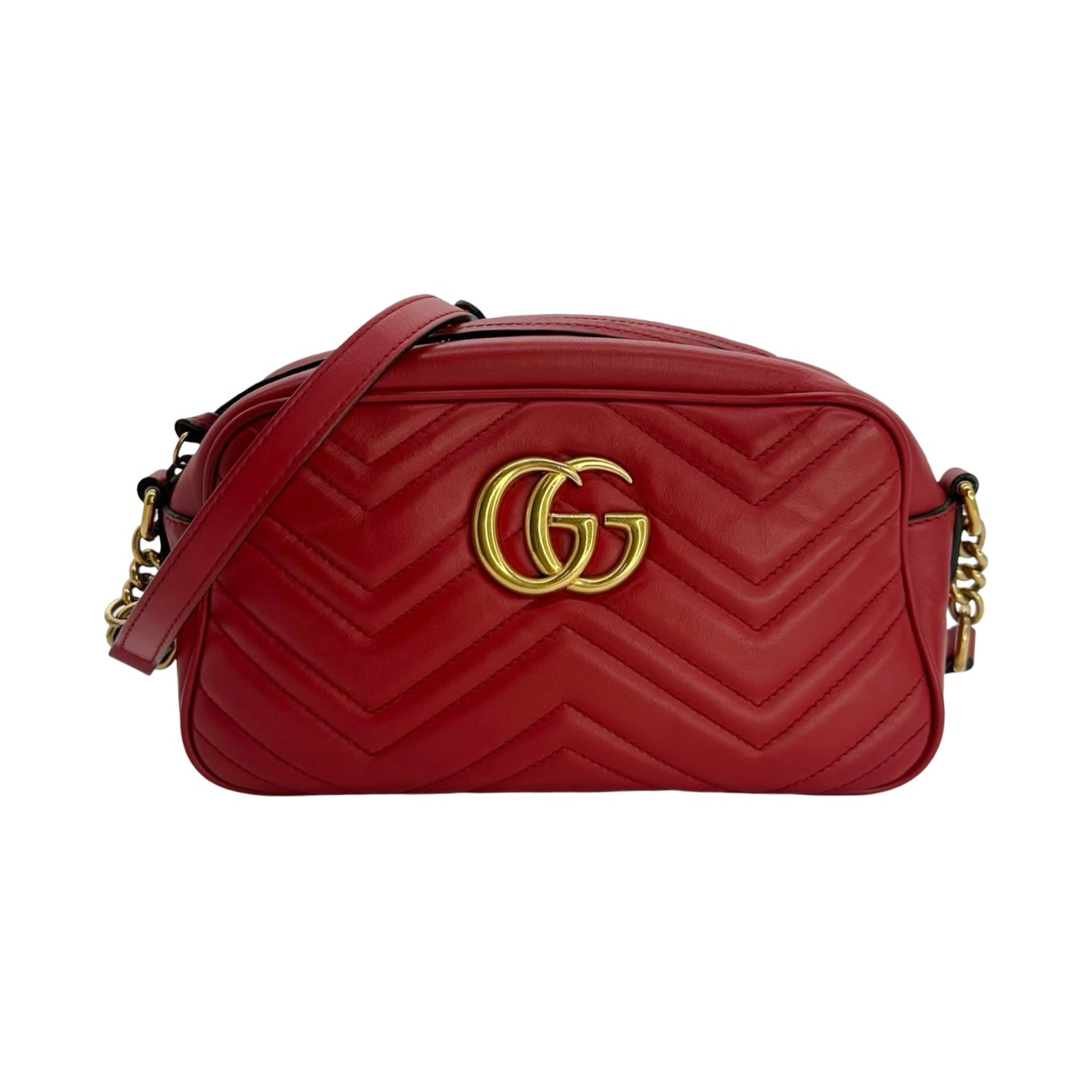 Quilted Leather GG Marmont Small Camera Bag