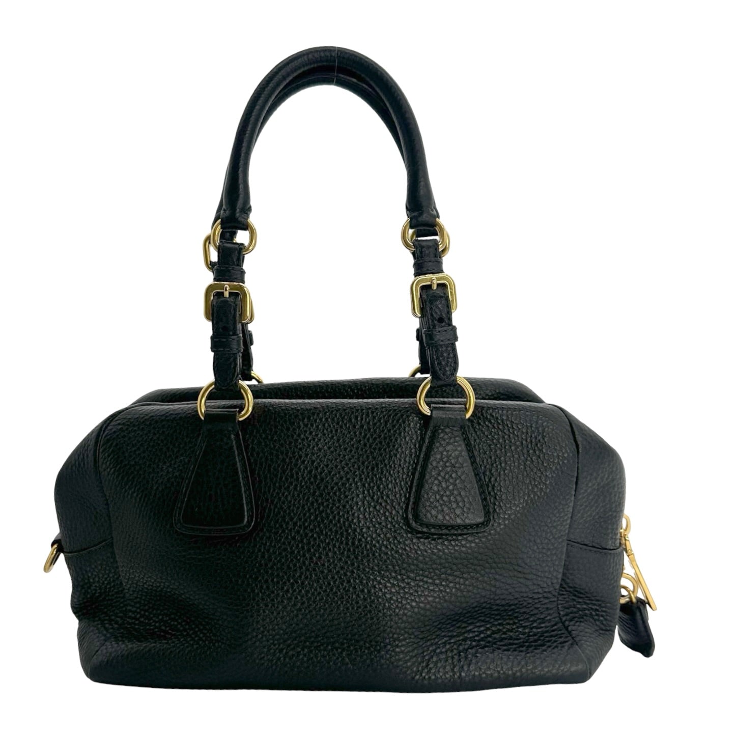 Vitello Daino Leather Bauletto Handbag