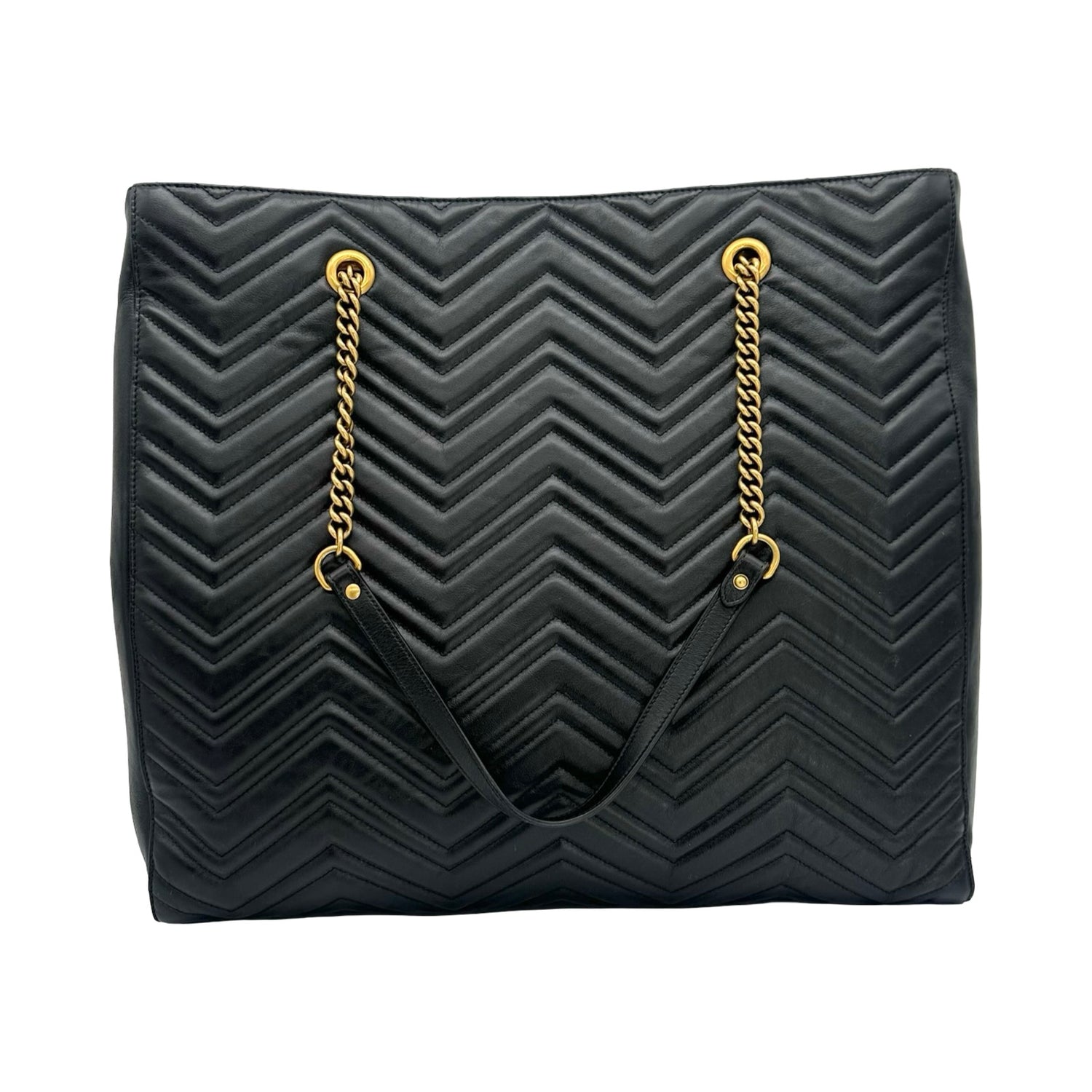 Quilted Leather GG Marmont Large Tote