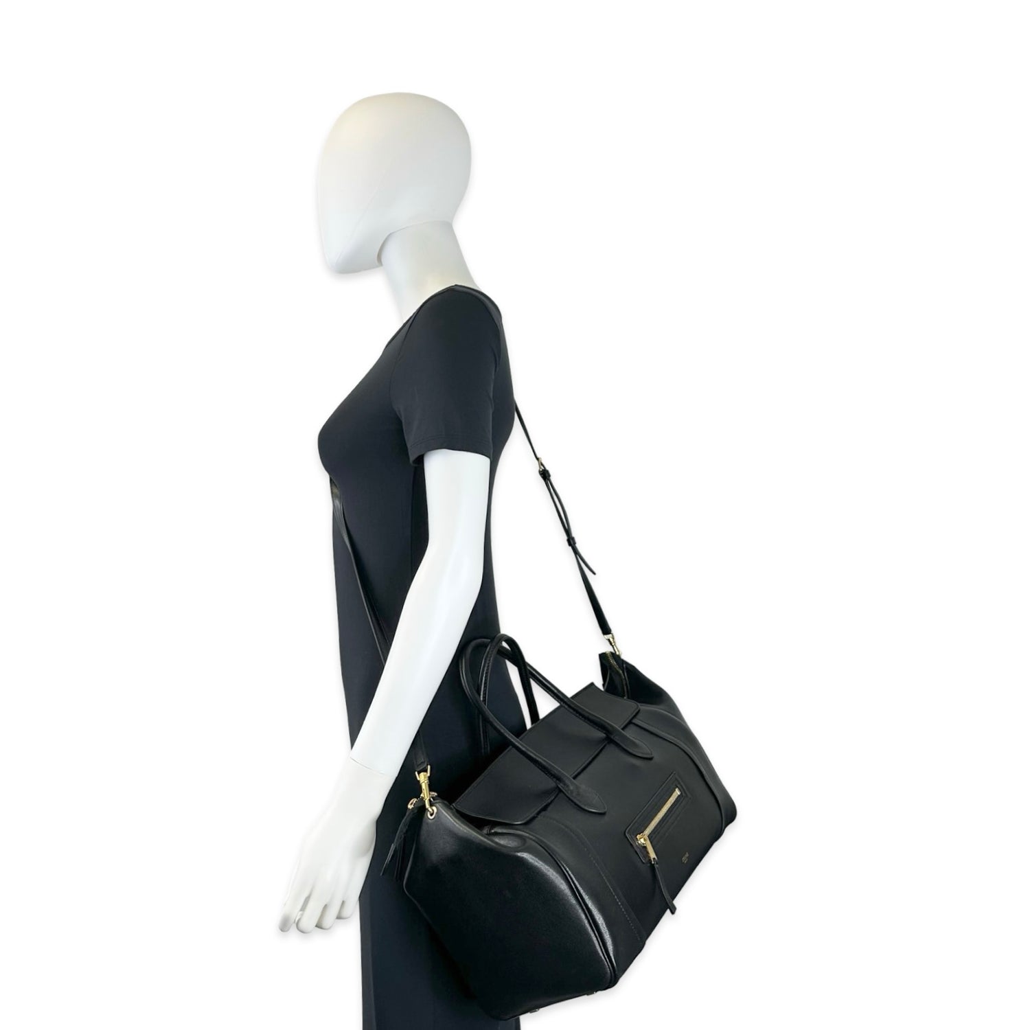 Celine Supple Lambskin Medium New Luggage
