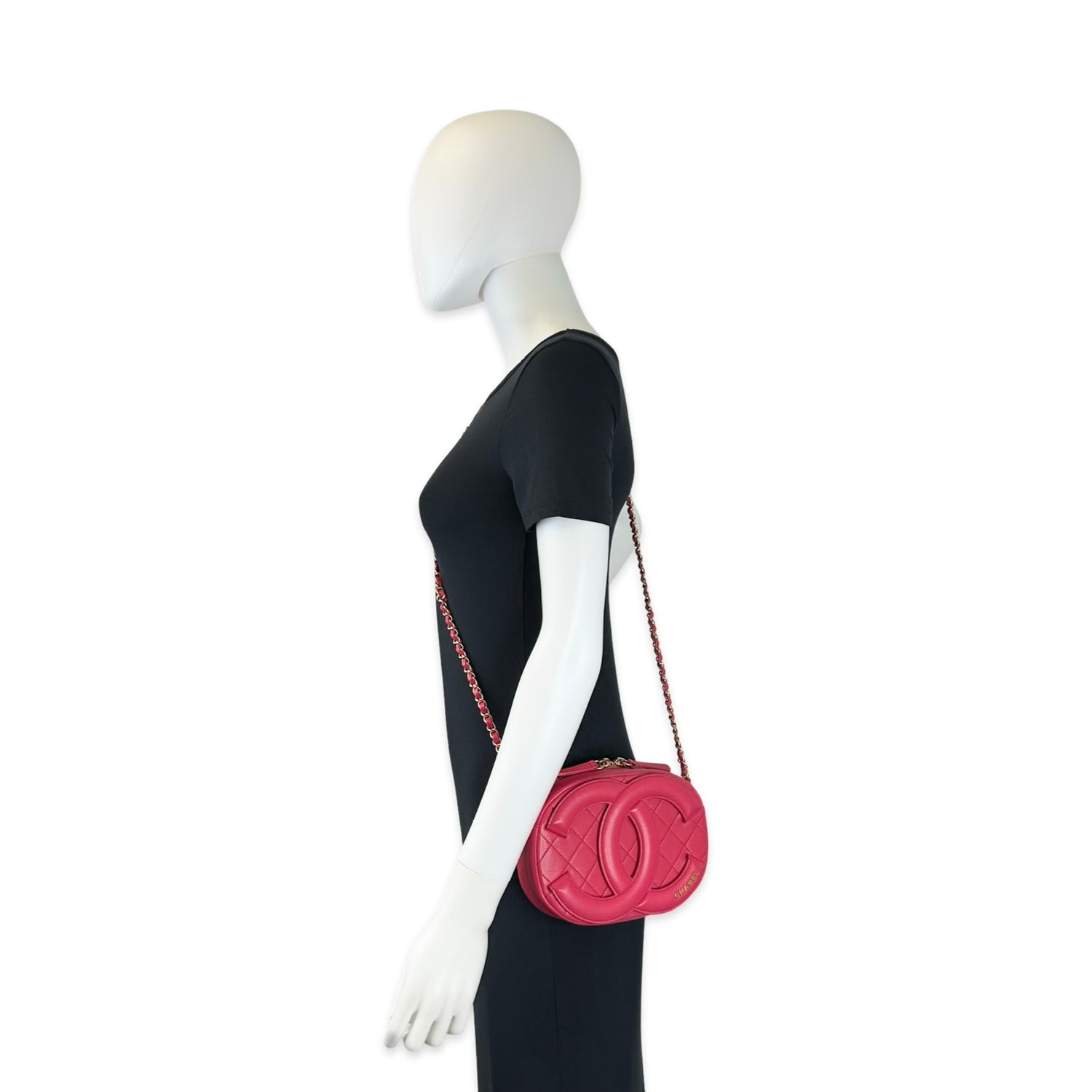 Chanel Quilted Lambskin Coco Midnight Camera Bag