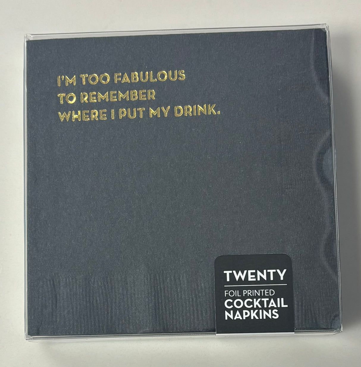 Cocktail Napkins: Remember Where I Put My Drink