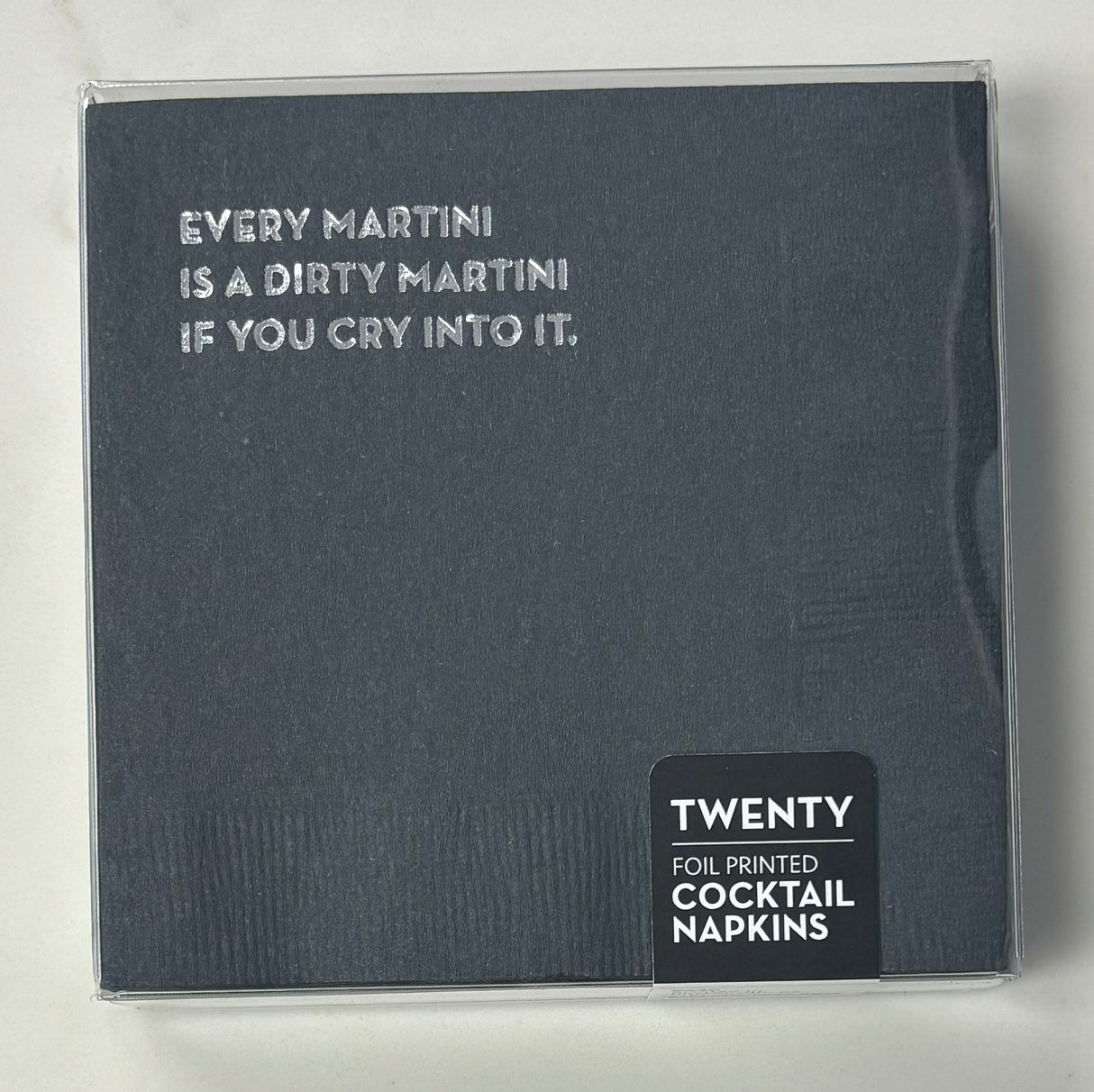 Cocktail Napkins: Dirty Martini