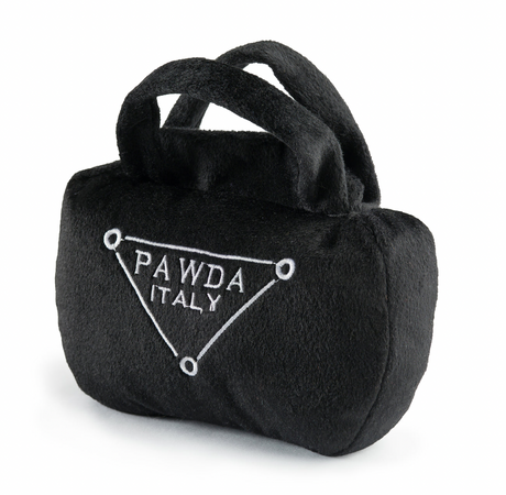 Dog Toy: Black Pawda Purse