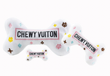 Dog Toy: White Chewy Vuiton Bone