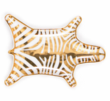 Trinket Tray: Gold Zebra Stripe