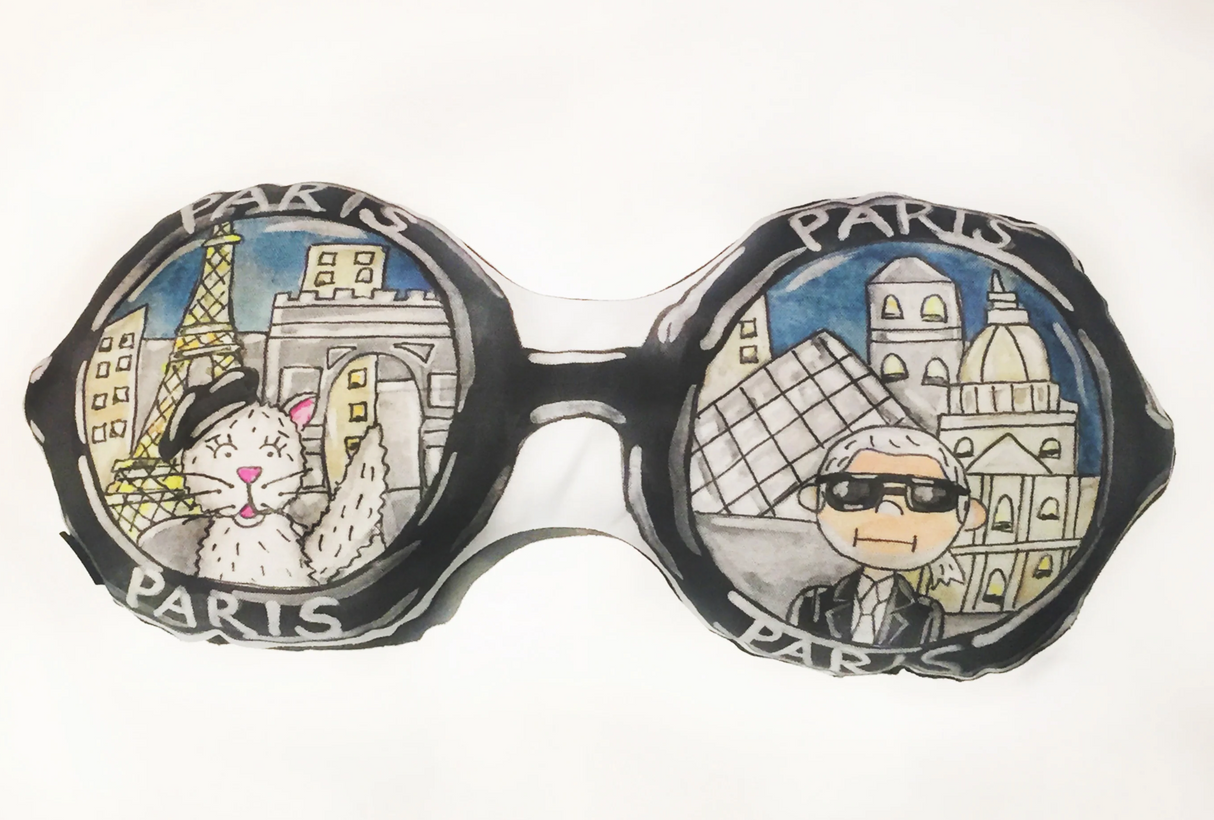 Paris Sunglasses Pillow