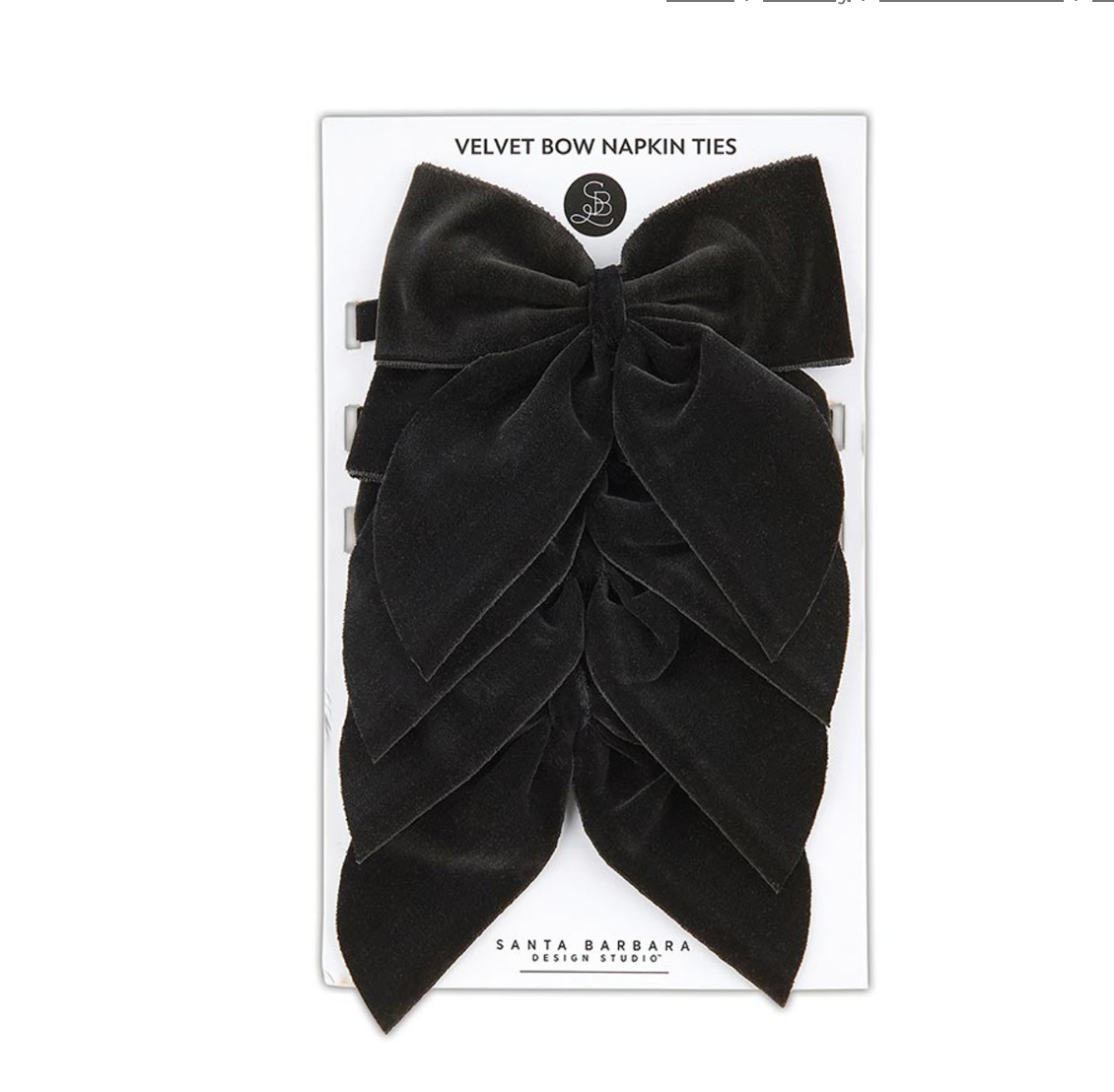 Velvet Bow Napkin Ties