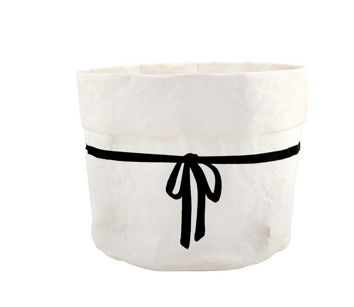 White Bow Basket
