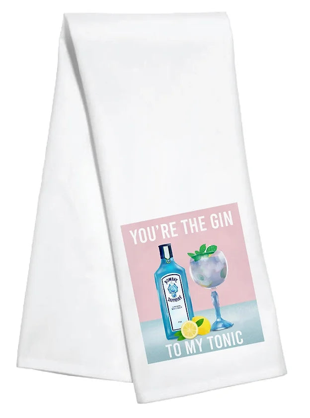 Tea Towel: Gin to My Tonic