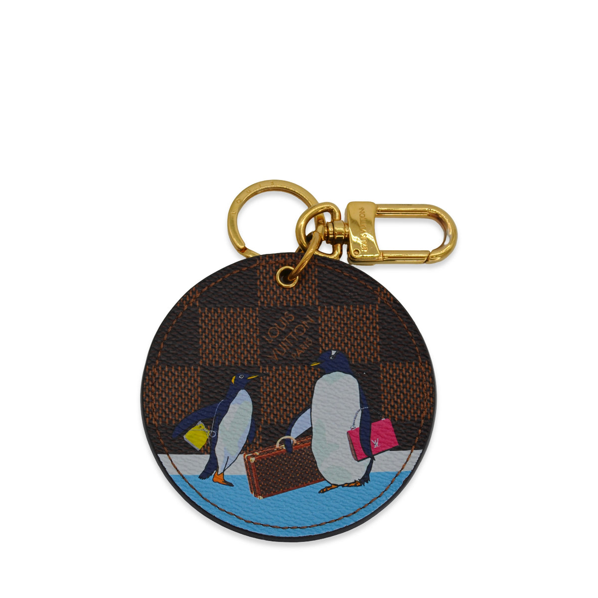 Louis Vuitton Damier Ebene Penguin Animation Bag Charm