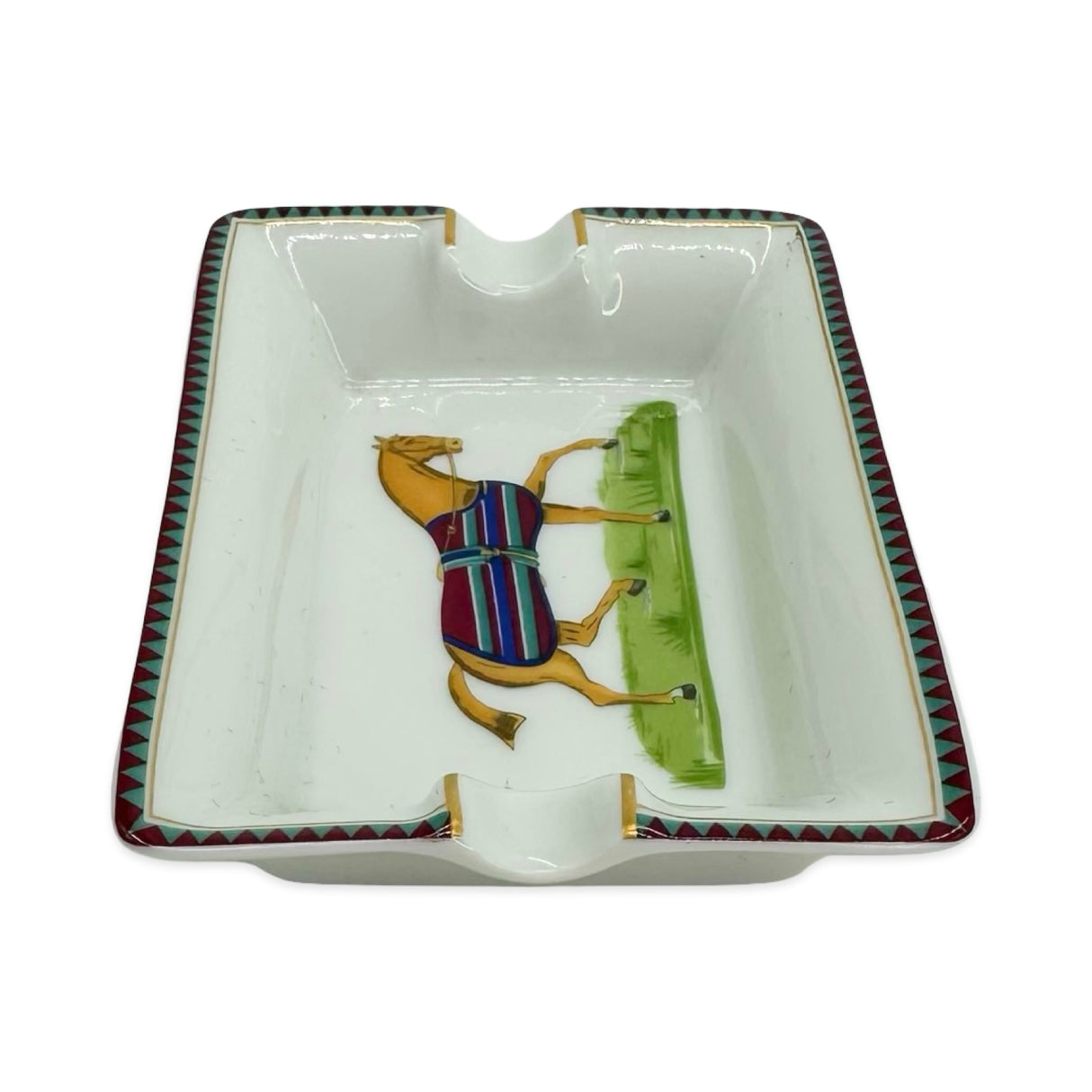 Porcelain Set of 4 Mini Ashtrays