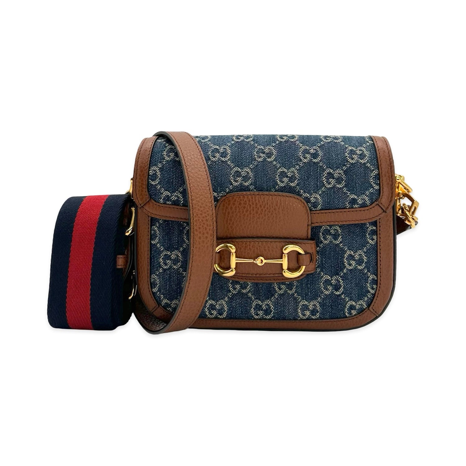 GG Denim Mini 1955 Horsebit