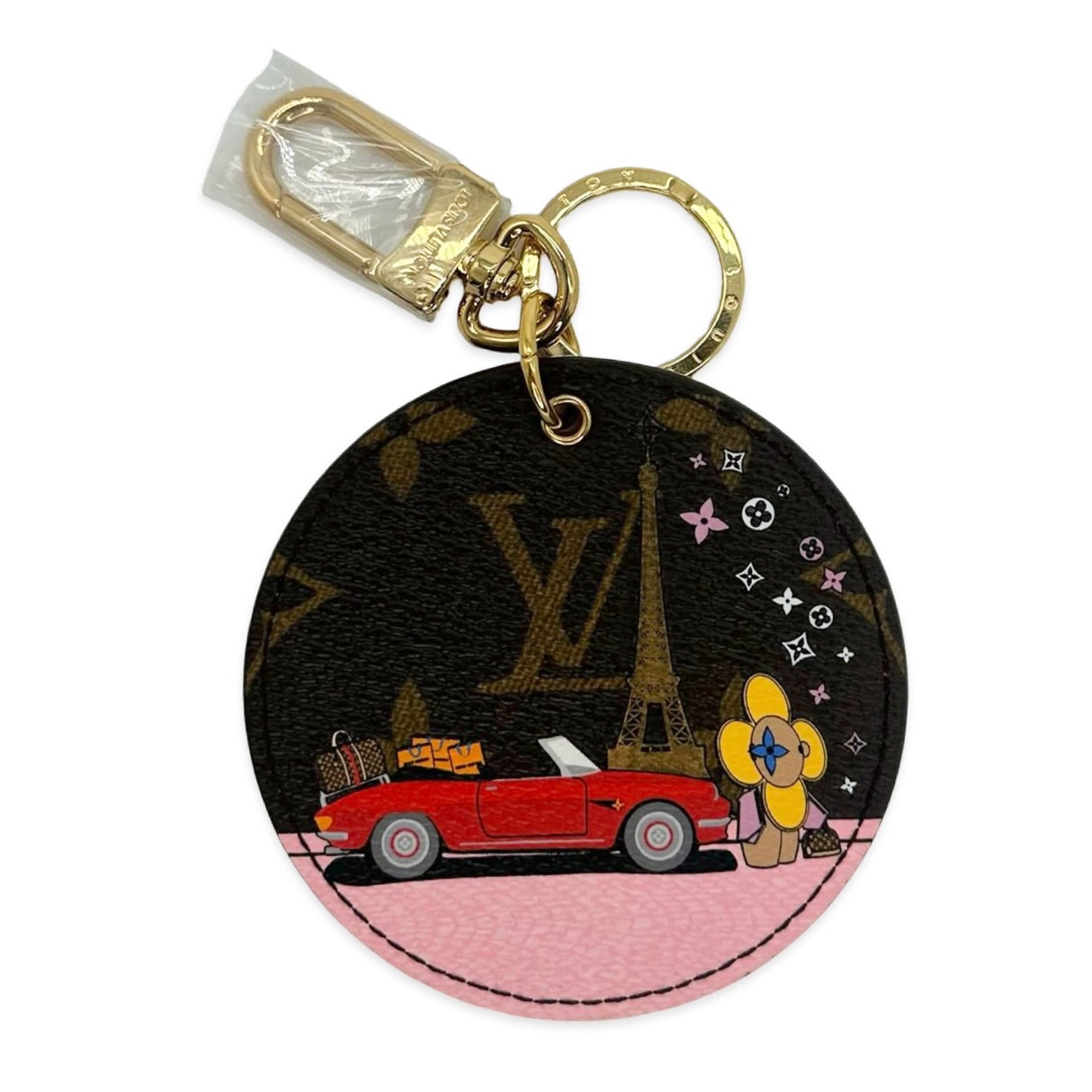 Monogram Animation Circle Bag Charm