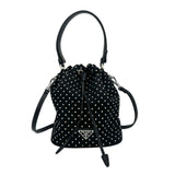 Re-Nylon Studded Bucket Bag