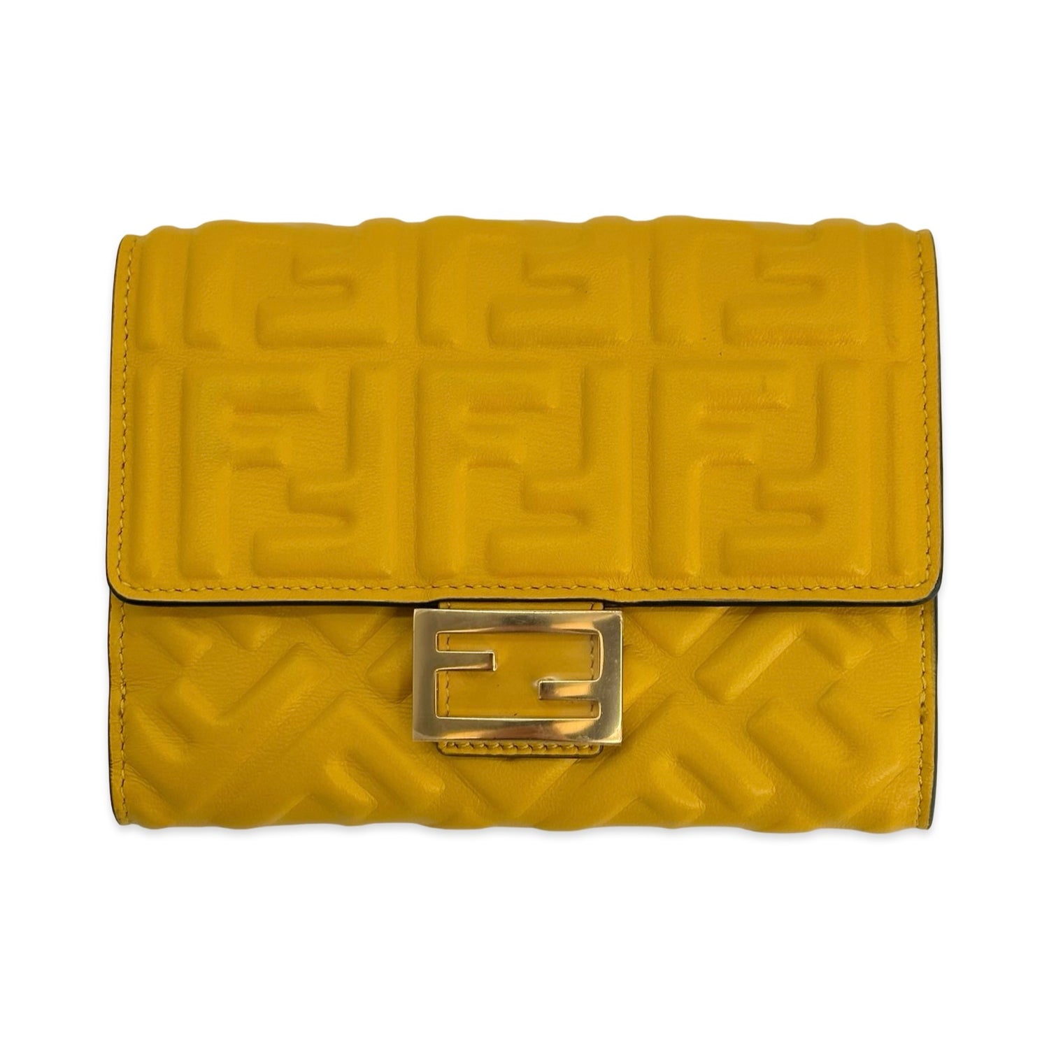 FF Embossed Nappa Leather Wallet