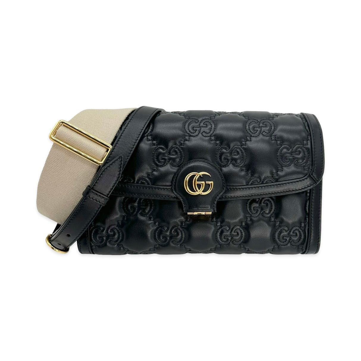 GG Matelasse Quilted Flap Shoulder Bag