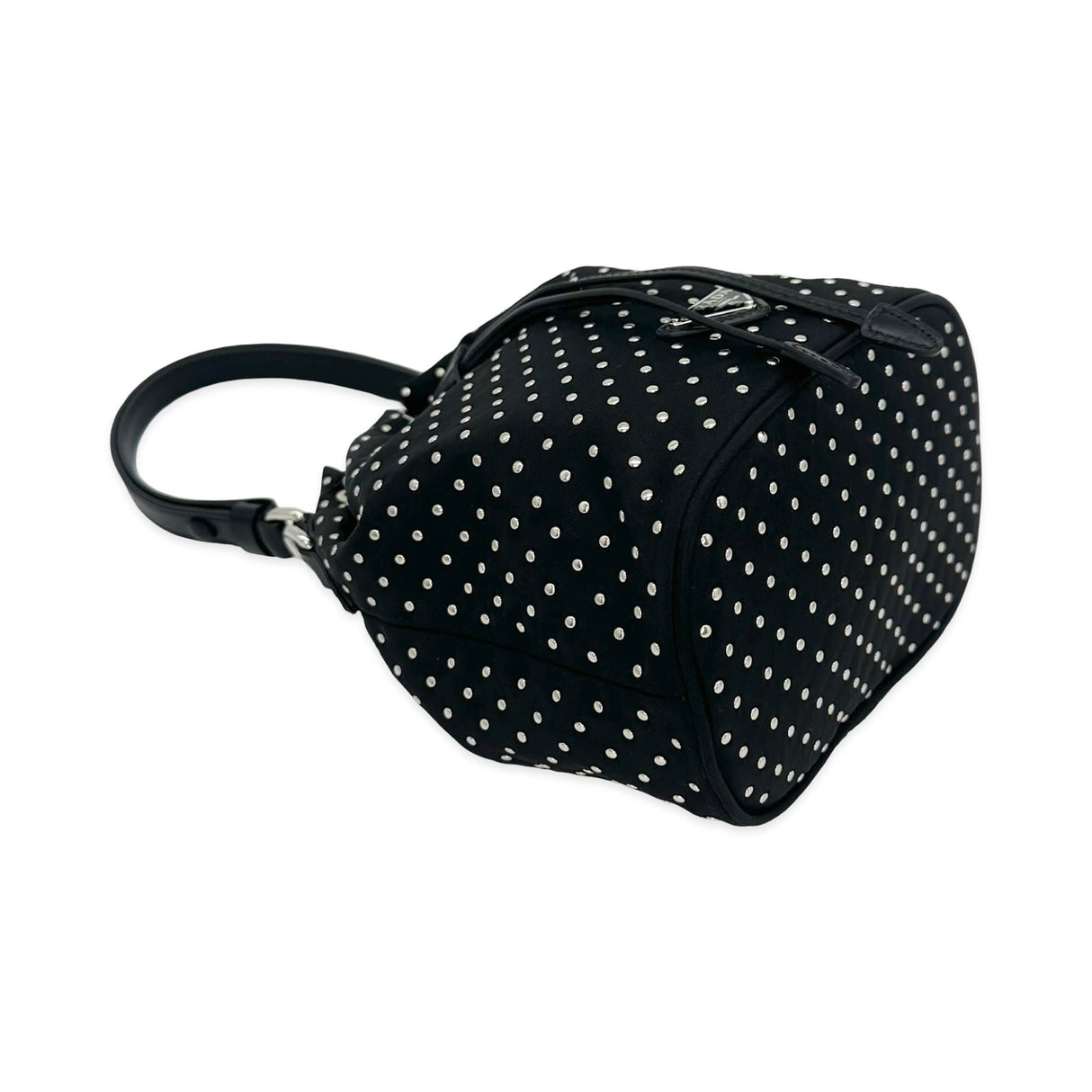 Re-Nylon Studded Bucket Bag