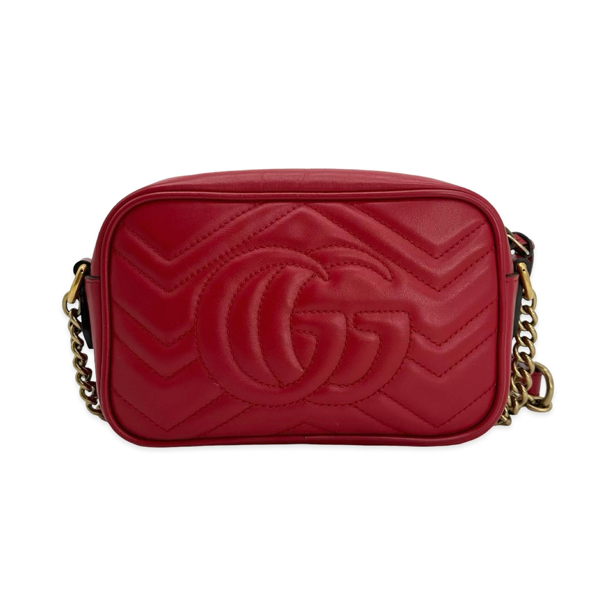 Quilted Leather Mini GG Marmont Camera Bag
